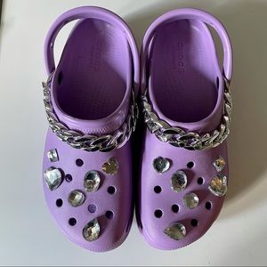 Platform Orchid Crocs size 11